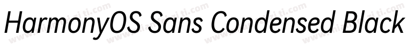 HarmonyOS Sans Condensed Black字体转换